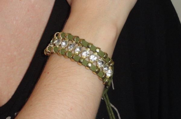 Pulseira courinho (verde)